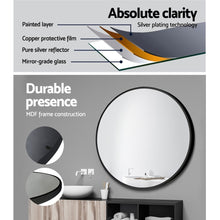 Load image into Gallery viewer, Embellir Round Wall Mirror 70cm Makeup Bathroom Mirror Frameless