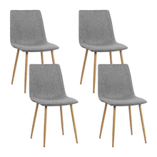 Load image into Gallery viewer, Modern Collins Light Grey Dining Chairs - Set of 4
