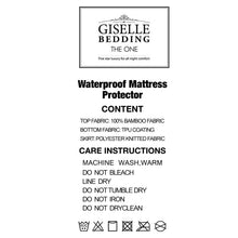 Load image into Gallery viewer, Giselle Bedding King Size Waterproof Bamboo Mattress Protector