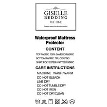 Load image into Gallery viewer, Giselle Bedding Giselle Bedding Bamboo Mattress Protector Double