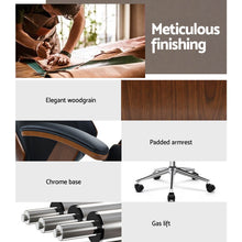 Load image into Gallery viewer, Executive Ashby Wooden Leather Office Chair