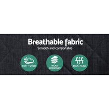 Load image into Gallery viewer, Wooden Office Computer Chair - Executive Fabric Grey