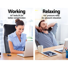 Load image into Gallery viewer, PU Leather High Back Mesh High Back Office Chair - Black