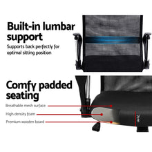 Load image into Gallery viewer, PU Leather High Back Mesh High Back Office Chair - Black