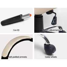 Load image into Gallery viewer, Executive PU Leather Office Desk Computer Chair - Beige