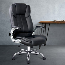 Load image into Gallery viewer, Artiss Kea Executive Office Chair Leather Black