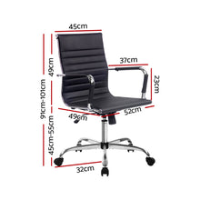 Load image into Gallery viewer, Artiss Gaming Office Chair Computer Desk Chairs Home Work Study Black Mid Back