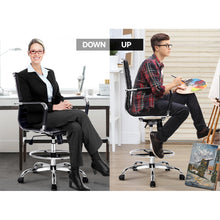 Load image into Gallery viewer, Office Chair Veer Drafting Stool Mesh Chairs Armrest Standing Desk Black