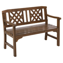 Load image into Gallery viewer, Sturdy Wooden 2 Seater Garden Bench - Natural