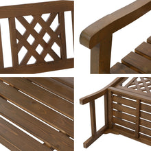 Load image into Gallery viewer, Sturdy Wooden 2 Seater Garden Bench - Natural