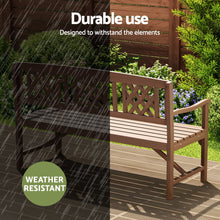 Load image into Gallery viewer, Sturdy and durable Wooden 3 Seater Garden Bench - Natural