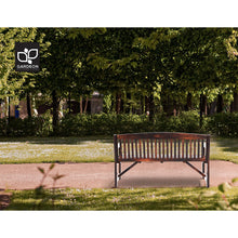 Load image into Gallery viewer, Handcrafted Wooden 3 Seater Garden Bench - Charcoal Fir Wood