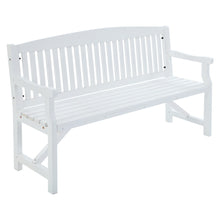 Load image into Gallery viewer, Gardeon Wooden Garden Bench Chair Outdoor Furniture Patio Deck 3 Seater White