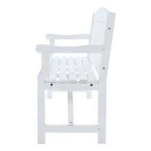 Load image into Gallery viewer, Gardeon Wooden Garden Bench Chair Outdoor Furniture Patio Deck 3 Seater White
