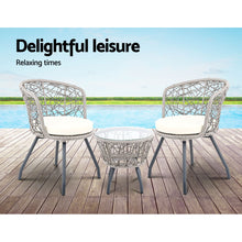 Load image into Gallery viewer, Gardeon Outdoor Patio Chair and Table - Grey