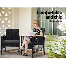 Load image into Gallery viewer, Gardeon 2PC Outdoor Dining Chairs Patio Furniture Wicker Lounge Chair Garden