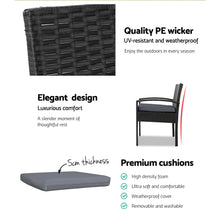 Load image into Gallery viewer, Gardeon Outdoor Dining Chairs Patio Furniture Rattan Lounge Chair Cushion Felix