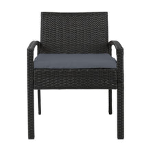 Load image into Gallery viewer, Gardeon 2PC Outdoor Dining Chairs Patio Furniture Rattan Lounge Chair Cushion Felix
