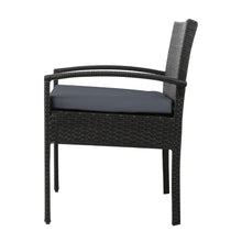 Load image into Gallery viewer, Gardeon 2PC Outdoor Dining Chairs Patio Furniture Rattan Lounge Chair Cushion Felix