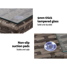 Load image into Gallery viewer, Gardeon Rattan Furniture Outdoor Lounge Setting Wicker Dining Set w/Storage Cover Mixed Grey