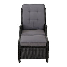 Load image into Gallery viewer, Gardeon Set of 2 Recliner Chairs Sun lounge Outdoor Setting Patio Furniture Wicker Sofa