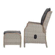 Load image into Gallery viewer, Gardeon Recliner Chair Sun lounge Outdoor Setting Patio Furniture Wicker Sofa