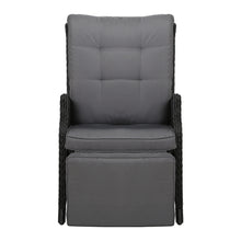 Load image into Gallery viewer, Gardeon Recliner Chair Sun lounge Setting Outdoor Furniture Patio Wicker Sofa