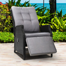 Load image into Gallery viewer, Gardeon Recliner Chair Sun lounge Setting Outdoor Furniture Patio Wicker Sofa