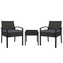 Load image into Gallery viewer, Gardeon 3-piece Outdoor Set - Black