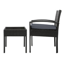 Load image into Gallery viewer, Gardeon 3-piece Outdoor Set - Black