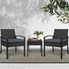 Load image into Gallery viewer, Gardeon 3-piece Outdoor Set - Black