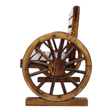 Load image into Gallery viewer, Rustic looks Wooden Wagon Chair 3 Seat Garden Bench