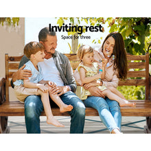 Load image into Gallery viewer, Rustic looks Wooden Wagon Chair 3 Seat Garden Bench