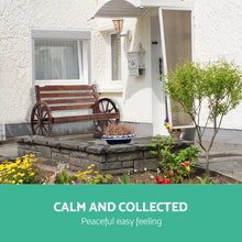 Load image into Gallery viewer, Gardeon Wooden Wagon Wheel Bench - Brown