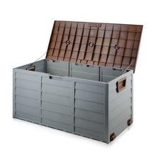 Load image into Gallery viewer, 290L Outdoor Weatherproof Lockable Storage Box - Brown