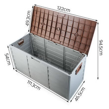 Load image into Gallery viewer, 290L Outdoor Weatherproof Lockable Storage Box - Brown