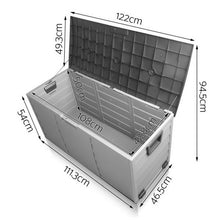 Load image into Gallery viewer, 290L Weatherproof Lockable Outdoor Storage Box - Black