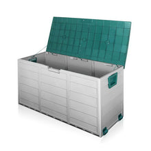 Load image into Gallery viewer, 290L Outdoor Weatherproof Lockable Storage Box - Green