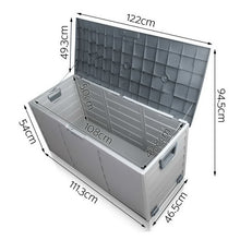 Load image into Gallery viewer, 290L Outdoor Weatherproof Lockable Storage Box - Grey