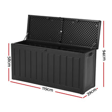 Load image into Gallery viewer, 240L Outdoor Storage Box Lockable Bench Seat Garden Deck Toy Tool Sheds