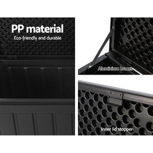 Load image into Gallery viewer, 240L Outdoor Storage Box Lockable Bench Seat Garden Deck Toy Tool Sheds