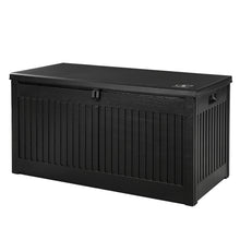 Load image into Gallery viewer, 270L Outdoor Storage Box Container Garden Toy Indoor Tool Chest Sheds - Black