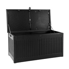 Load image into Gallery viewer, 270L Outdoor Storage Box Container Garden Toy Indoor Tool Chest Sheds - Black