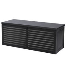 Load image into Gallery viewer, 390L Container Lockable Toy Tools Shed Deck Outdoor Storage Box