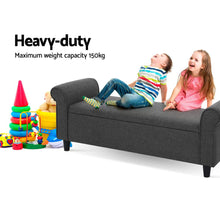 Load image into Gallery viewer, Storage Ottoman - Linen Fabric Large