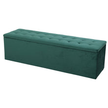 Load image into Gallery viewer, Storage Ottoman - Velvet Green