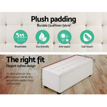 Load image into Gallery viewer, Storage Ottoman - Beige Large Fabric