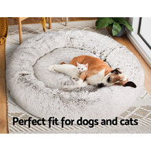 Load image into Gallery viewer, i.Pet Pet Bed Dog Cat 110cm Calming Extra Large Soft Plush White Brown
