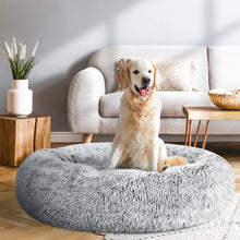 Load image into Gallery viewer, i.Pet Pet Bed Dog Cat 90cm Large Calming Soft Plush Charcoal