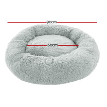 Load image into Gallery viewer, i.Pet Pet Bed Dog Cat 90cm Large Calming Soft Plush Light Grey